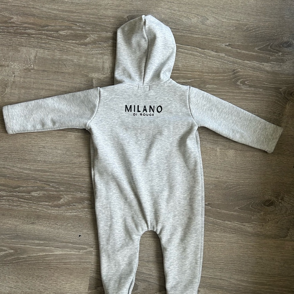 Milano Di Rouge Light Gray Kids Footie